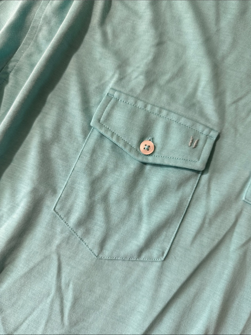 Linksoul mens 2XL XXL light blue NBC golf Tempus Fugit luxury cotton polo shirt - Picture 4 of 5